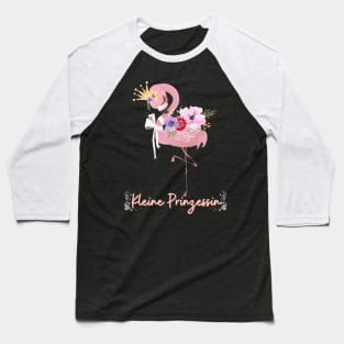 Flamingo Kleine Prinzessin Blumen Süß.png Baseball T-Shirt